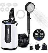 Amazon | ポータブルシャワー【新バージョン·USB充電式 10000mAh